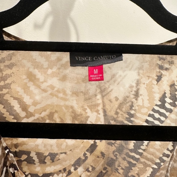 NWOT Vince Camuto Sheer Tribal Print Shirt - Picture 2 of 5